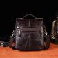 le'aokuu Herren Umhänge-Schultertasche Echtleder