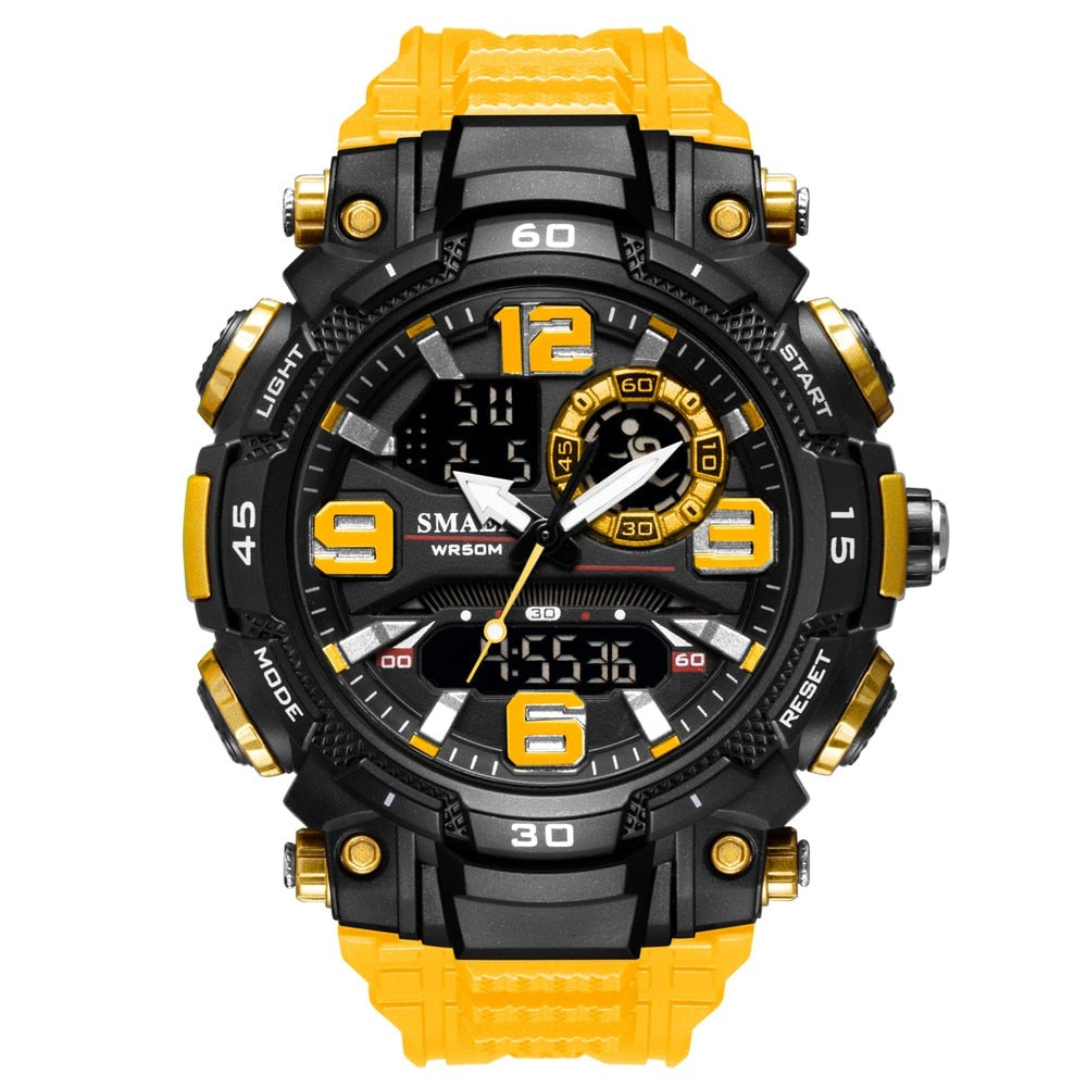 SMAEL SL-1921 Herren Sport-Chronograph 5ATM Dualanzeige