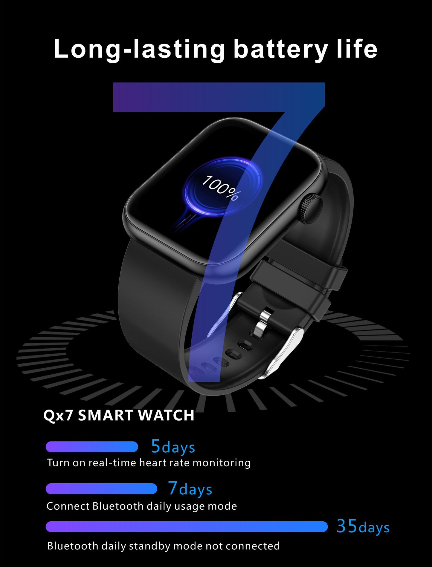 LIGE Sport Smartwatch IP67 Android + IOS