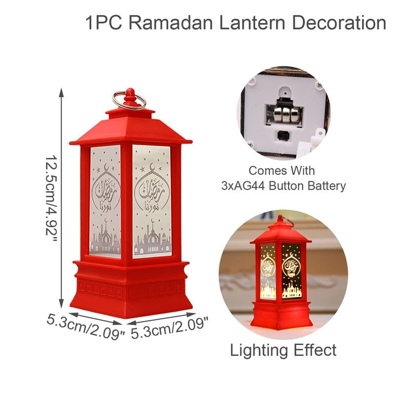 LED Laterne Eid Mubarak