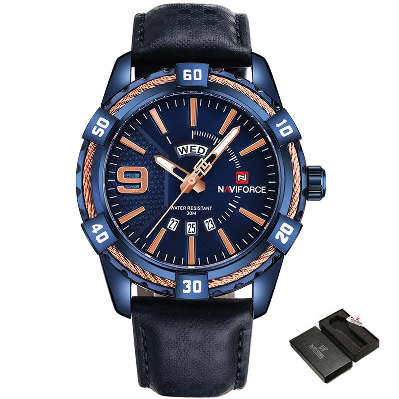 NAVIFORCE NF9117M Herren Militär Quarzuhr 3BAR