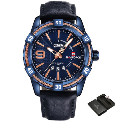 NAVIFORCE NF9117M Herren Militär Quarzuhr 3BAR