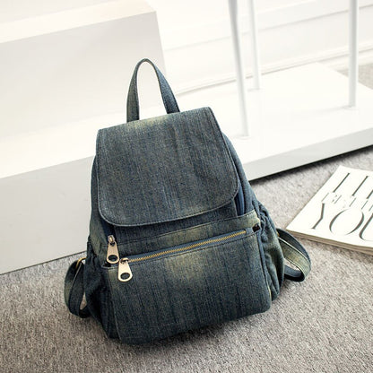 Annmouler Damen Jeans Rucksack