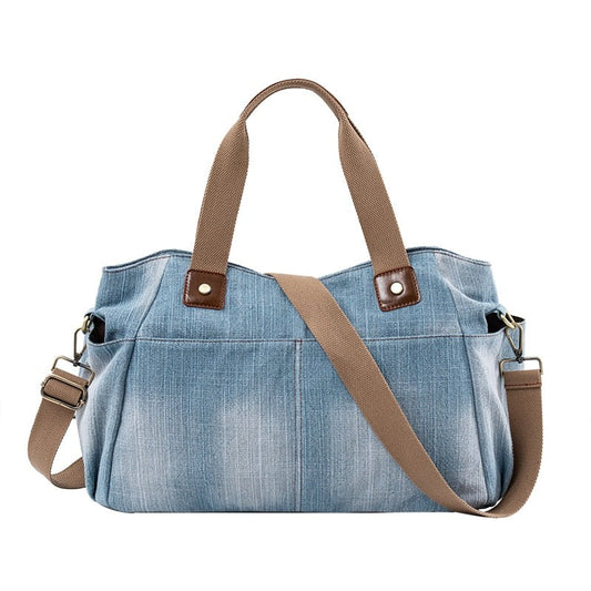 Annmouler Damen Jeans Schultertasche