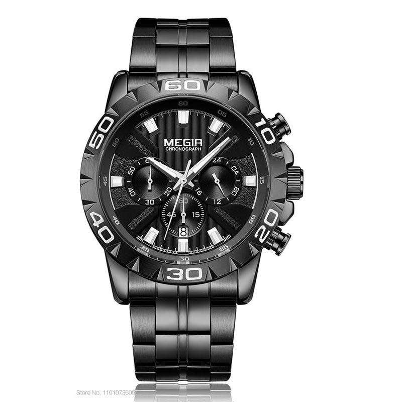 MEGIR 2087G Herren Business Chronograph 3BAR