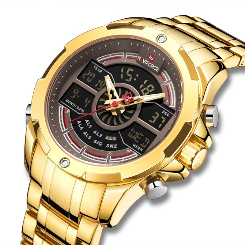 NAVIFORCE NF9170 Herren Militär Multifunktion Chronograph 3BAR