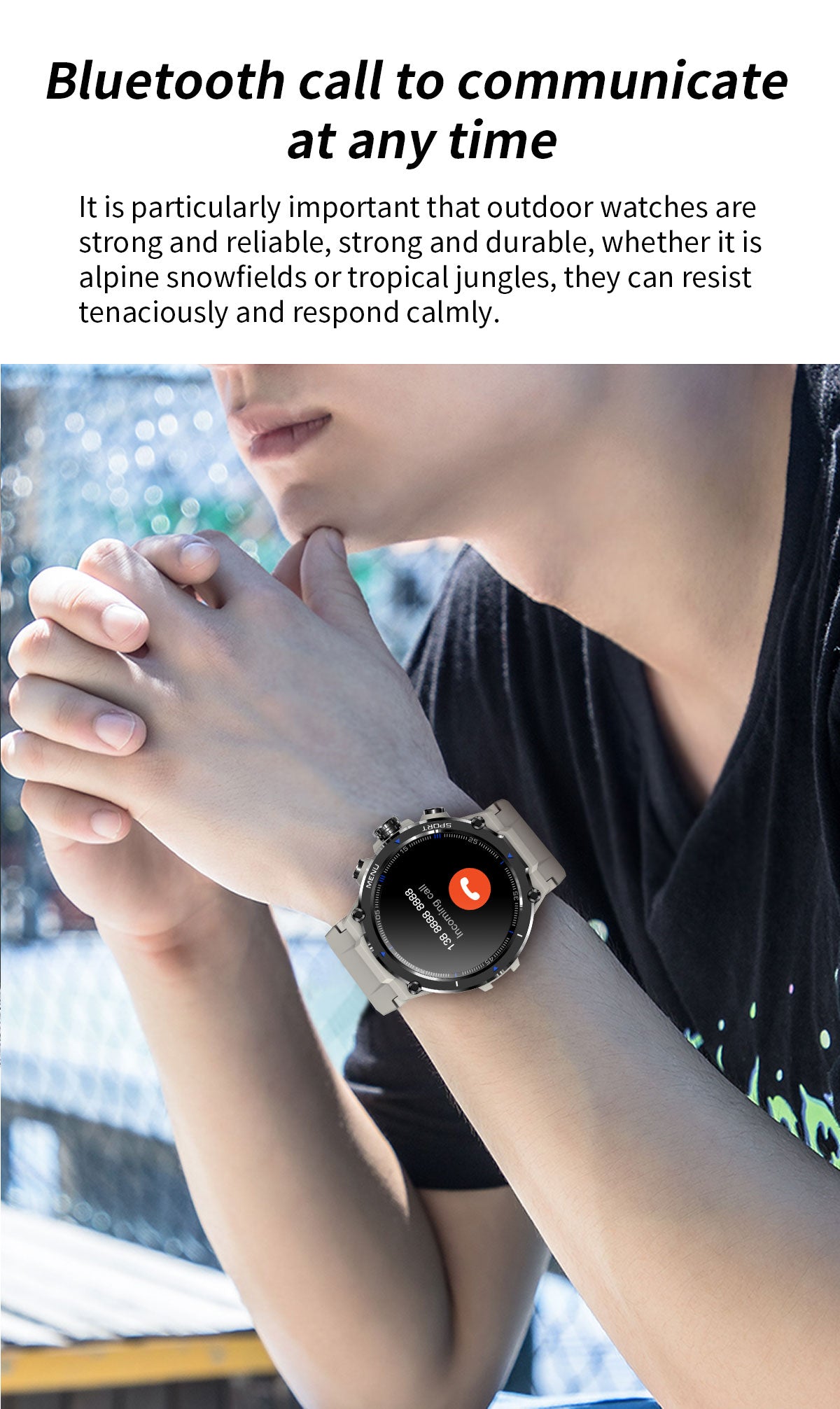 LIGE Sport Smartwatch IP67 Touchscreen Bluetooth Amoled