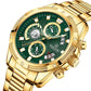 NAVIFORCE NF8021 Herren Chronograph 3BAR Hardlex