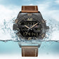 NAVIFORCE NF9128GBR Herren Multifunktion Chronograph 3BAR Hardlex