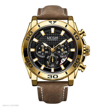 MEGIR 2094G Herren Business Chronograph 3BAR