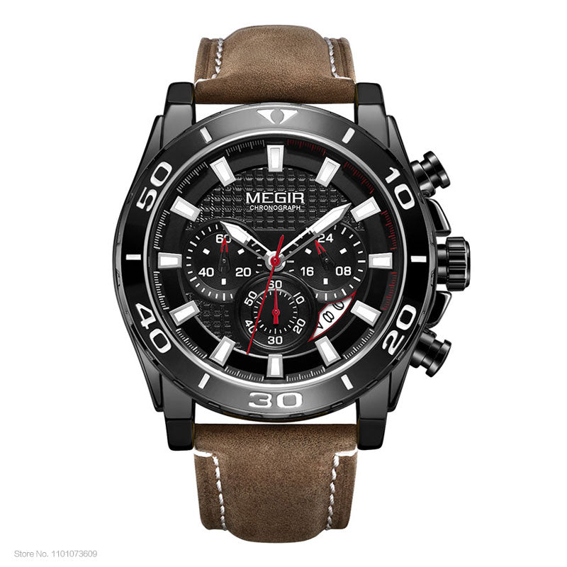 MEGIR 2094G Herren Business Chronograph 3BAR