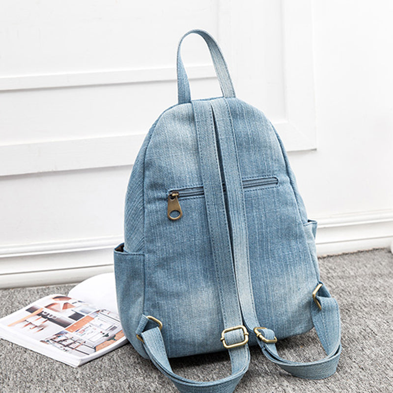 Annmouler Damen Jeans Rucksack