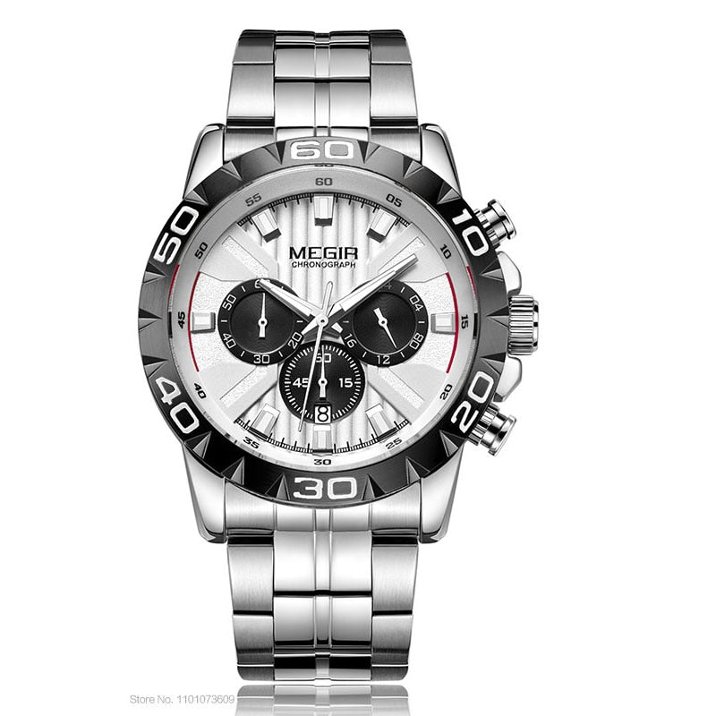 MEGIR 2087G Herren Business Chronograph 3BAR