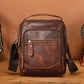 le'aokuu Herren Umhänge-Schultertasche Echtleder