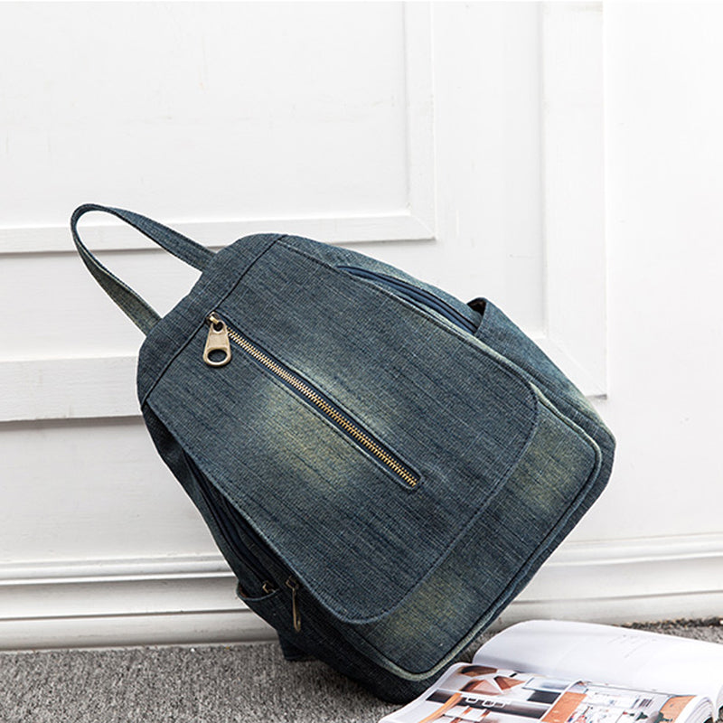 Annmouler Damen Jeans Rucksack