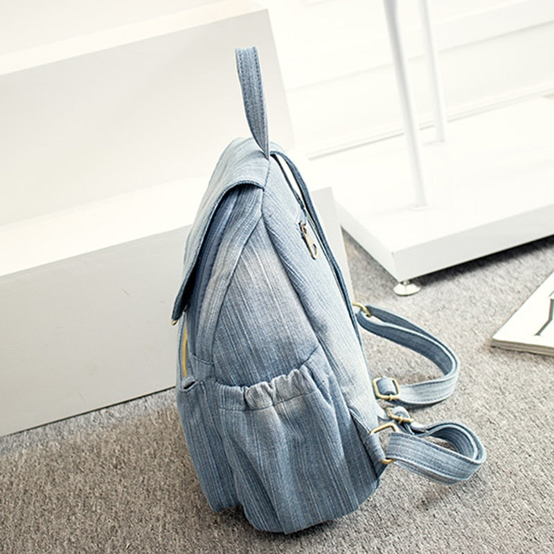 Annmouler Damen Jeans Rucksack