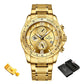 NAVIFORCE NF8020S Herren Multifunktion Chronograph 3BAR Hardlex