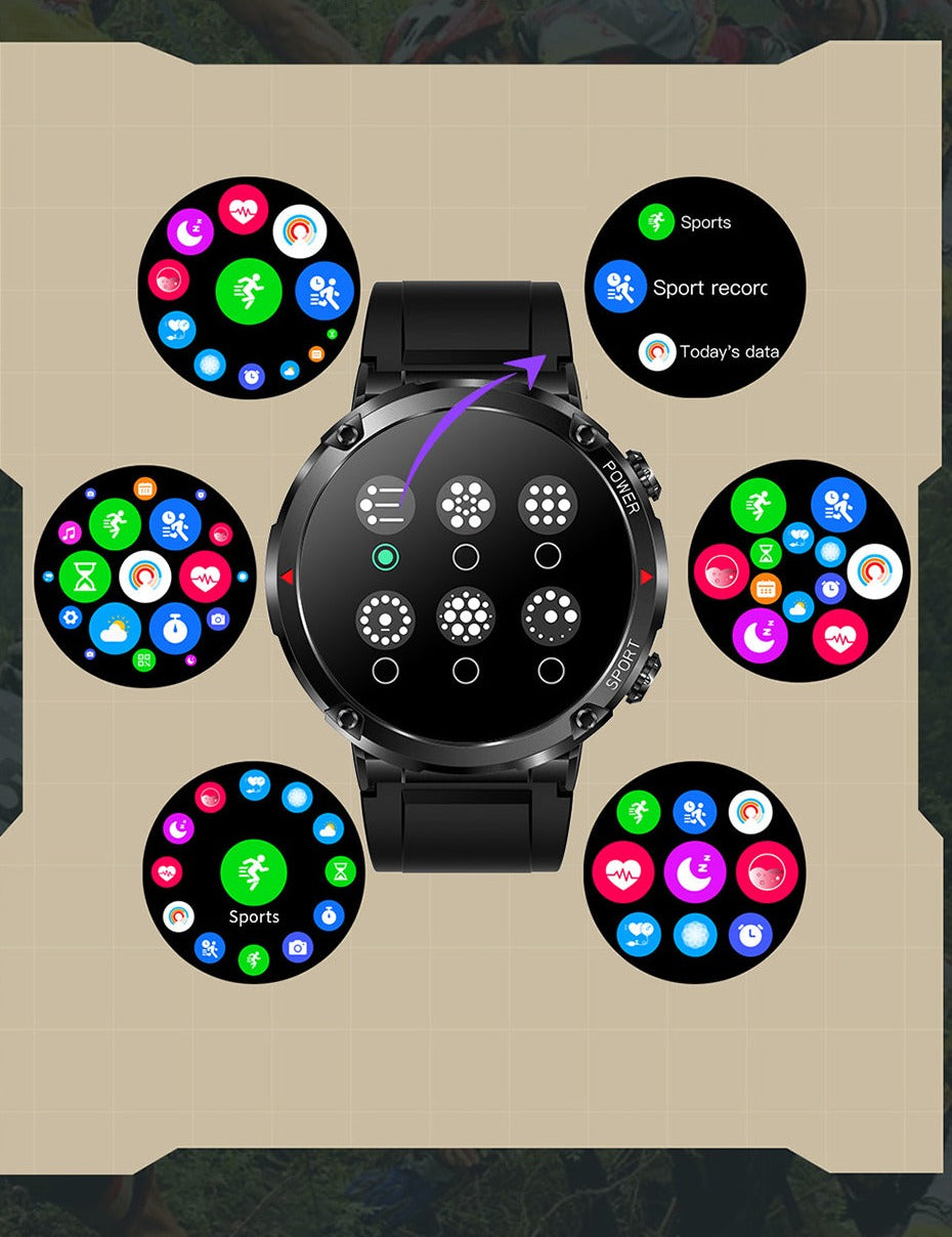 LIGE Sport Smartwatch IP68 Touchscreen Bluetooth 5,0