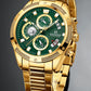 NAVIFORCE NF8021 Herren Chronograph 3BAR Hardlex