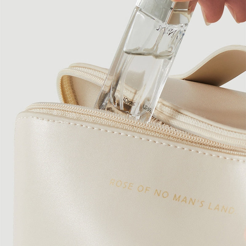 BULLCAPTAIN Damen Kosmetiktasche PU Leder