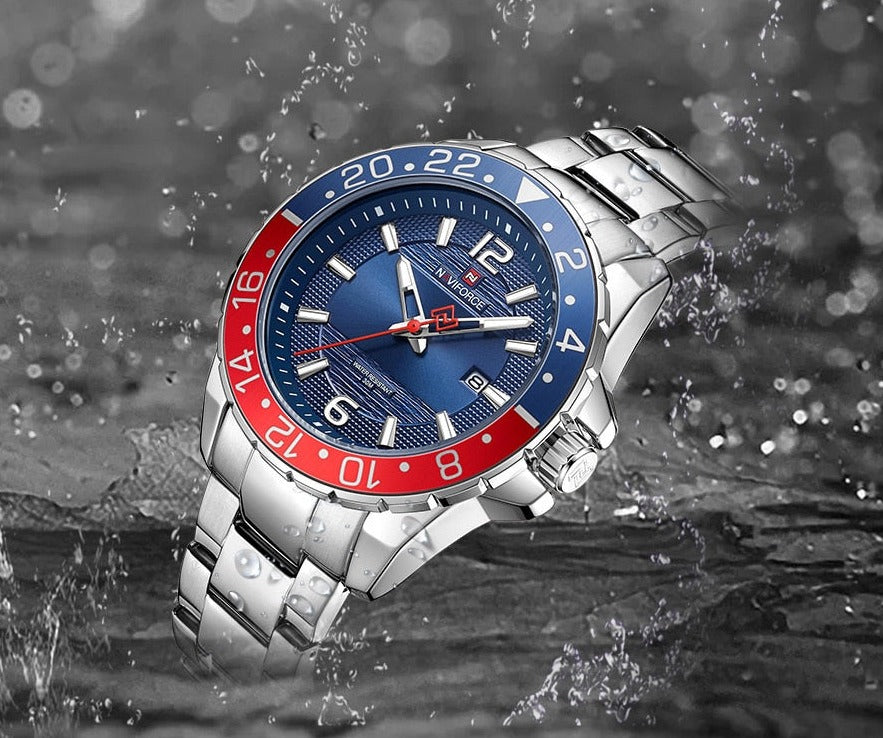 NAVIFORCE 9192 Herren Analoguhr 3BAR Hardlex