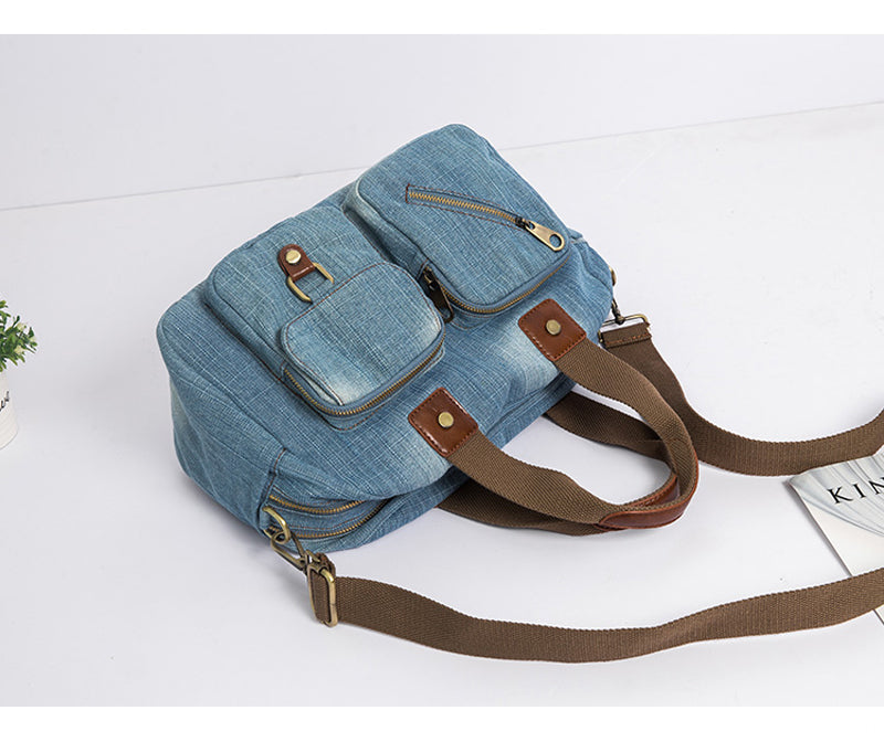 Annmouler Damen Jeans Handtasche