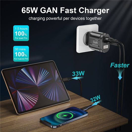 Universal USB Ladegerät USLION 65W GaN