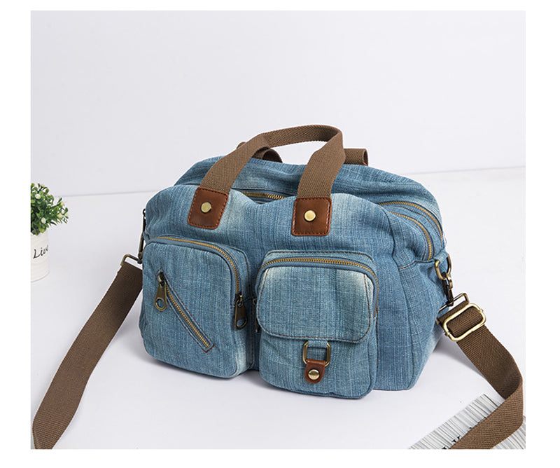 Annmouler Damen Jeans Handtasche