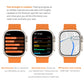 HANTOPER Ultra Max Herren Sport Smartwatch IWO Serie 8 2.2 Zoll Touchscreen IP68 Wasserdicht GPS Route Track