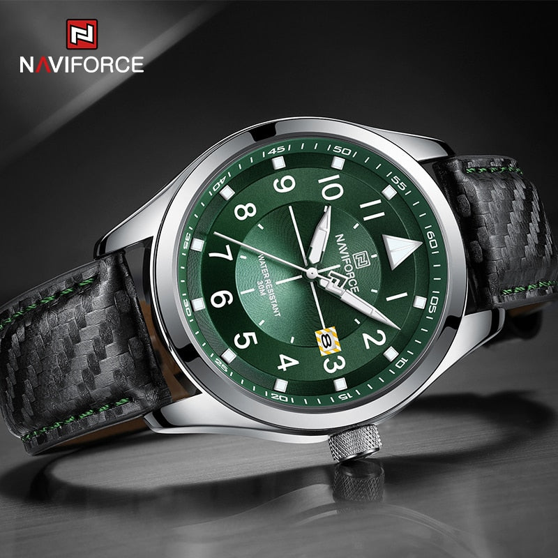 NAVIFORCE NF8022 Herren Analoguhr 3BAR Hardlex