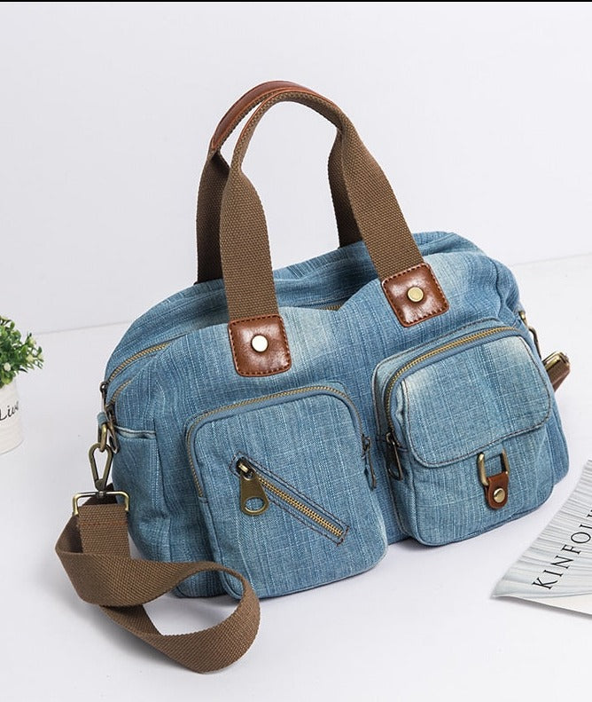 Annmouler Damen Jeans Handtasche