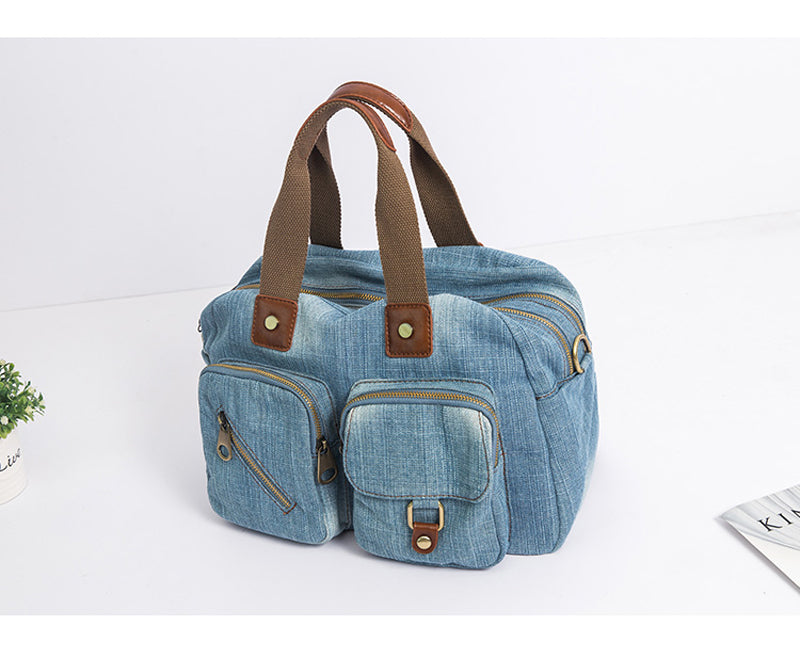 Annmouler Damen Jeans Handtasche