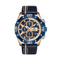 NAVIFORCE NF8018 Herren Militär Chronograph 3BAR Hardlex