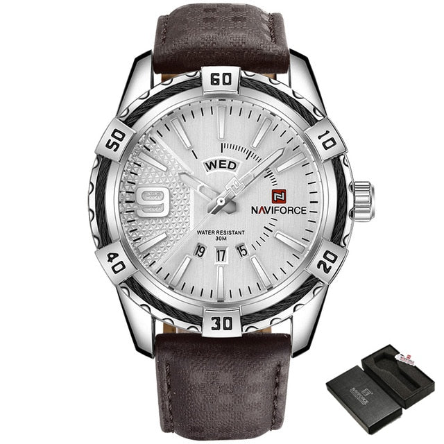 NAVIFORCE NF9117M Herren Militär Quarzuhr 3BAR