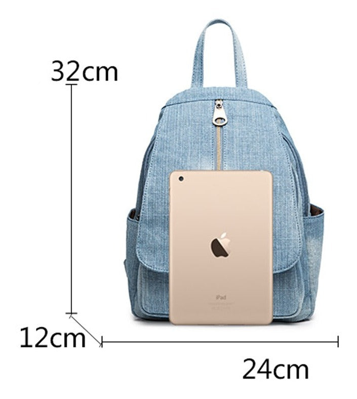 Annmouler Damen Jeans Rucksack