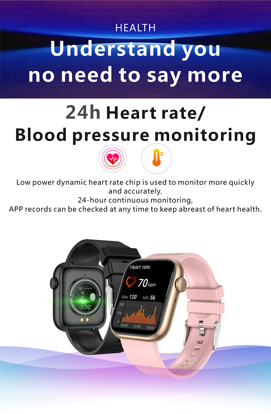 LIGE Sport Smartwatch IP67 Android + IOS