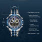 NAVIFORCE NF9188 Herren Sport-Chronograph 3BAR