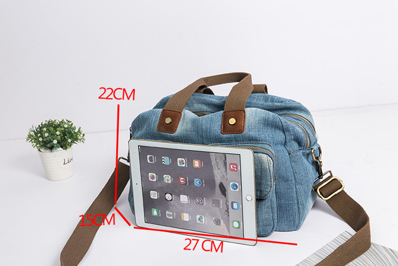 Annmouler Damen Jeans Handtasche