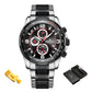 NAVIFORCE NF8020S Herren Multifunktion Chronograph 3BAR Hardlex