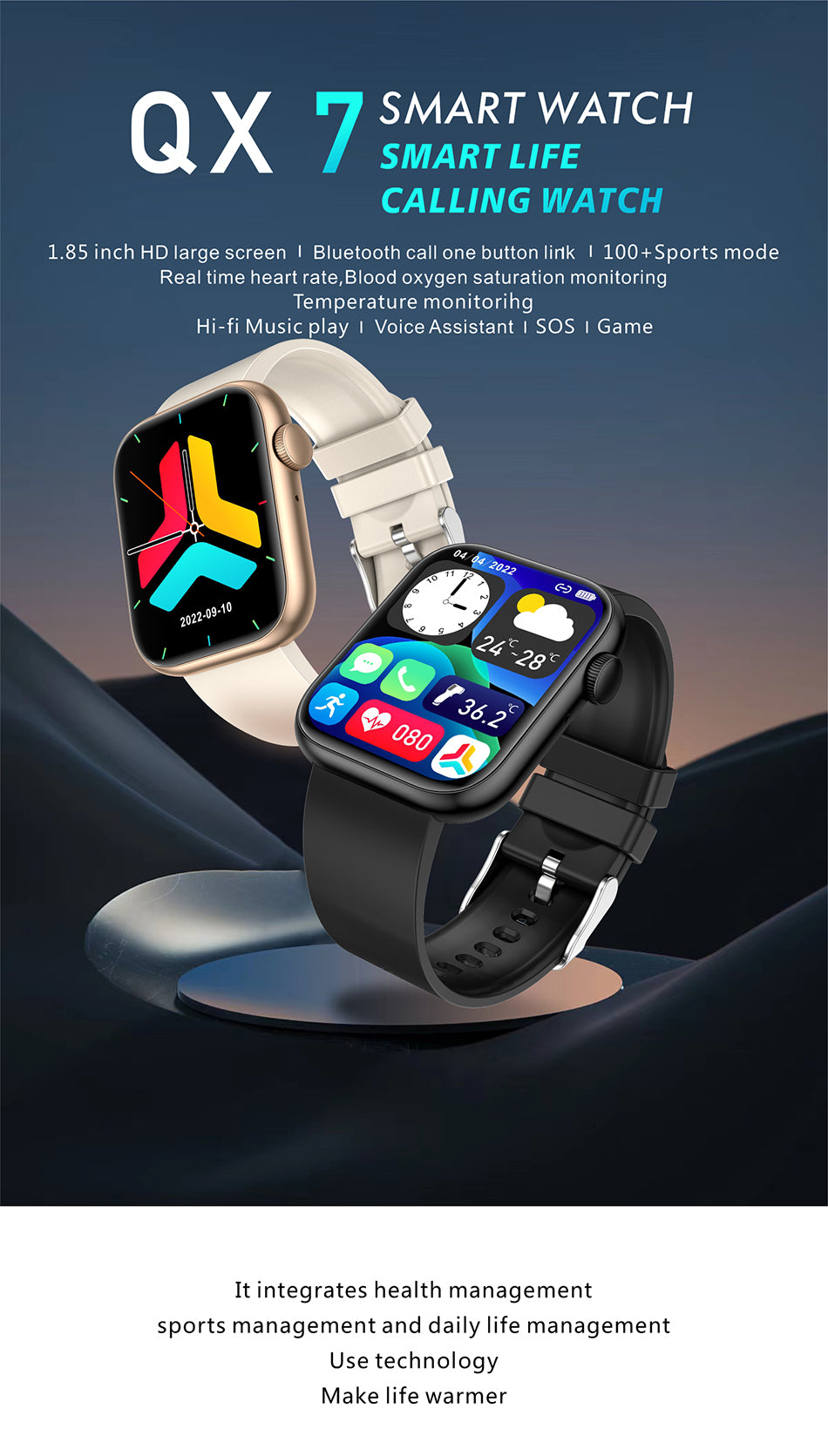 LIGE Sport Smartwatch IP67 Android + IOS