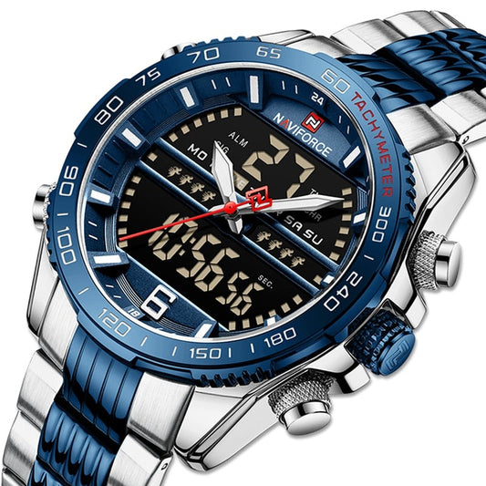 NAVIFORCE NF9195 Herren Militär-Sport-Digitaluhr 3BAR