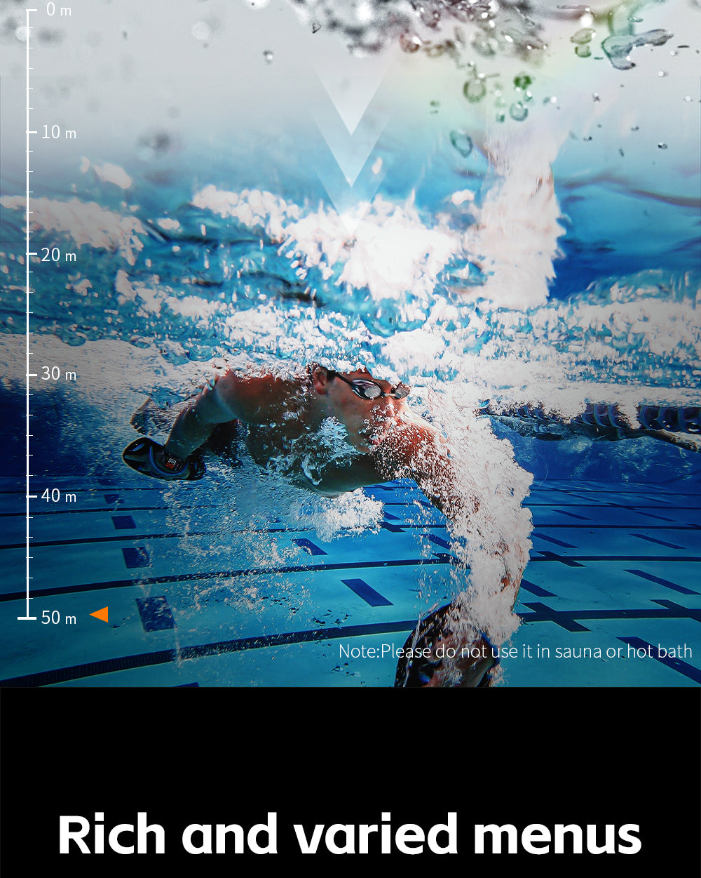 LOKMAT Ocean Pro Sport Smartwatch Full-Touchscreen 5ATM