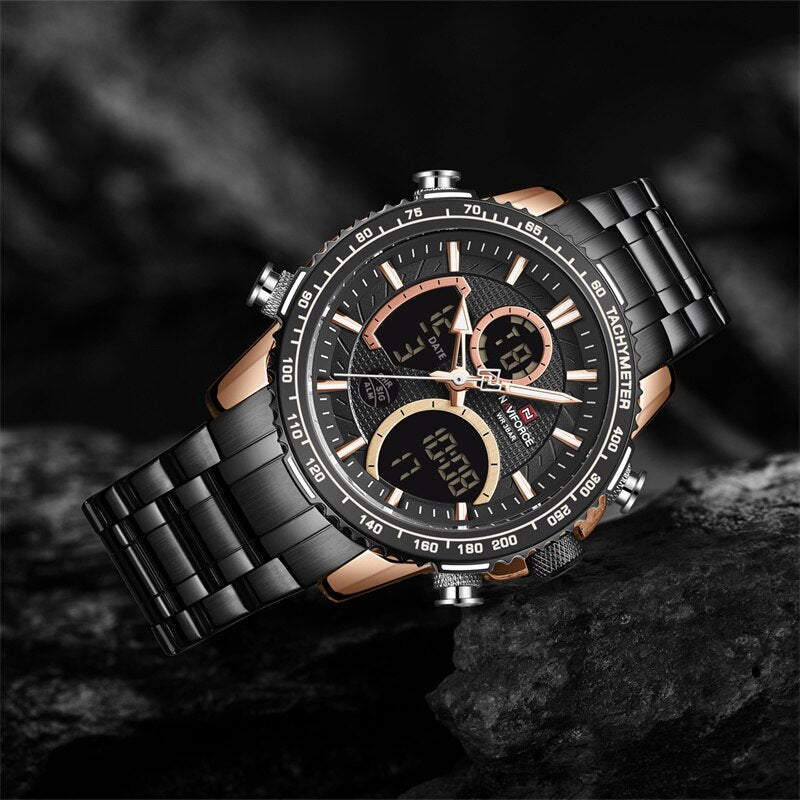 NAVIFORCE NF9182 Herren Militär Chronograph 3BAR