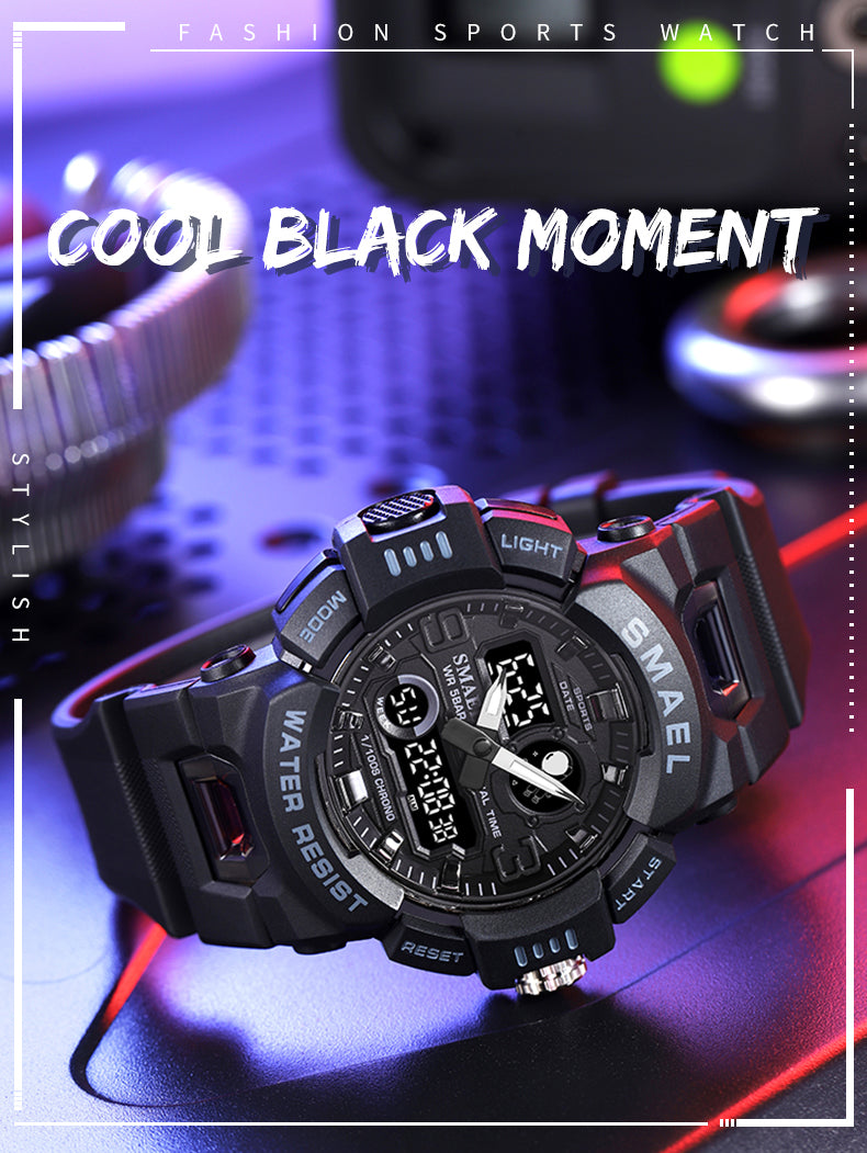 SMAEL SL-8063 Herren Sport-Uhr 5ATM Dualanzeige