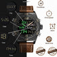 NAVIFORCE NF9128GBR Herren Multifunktion Chronograph 3BAR Hardlex