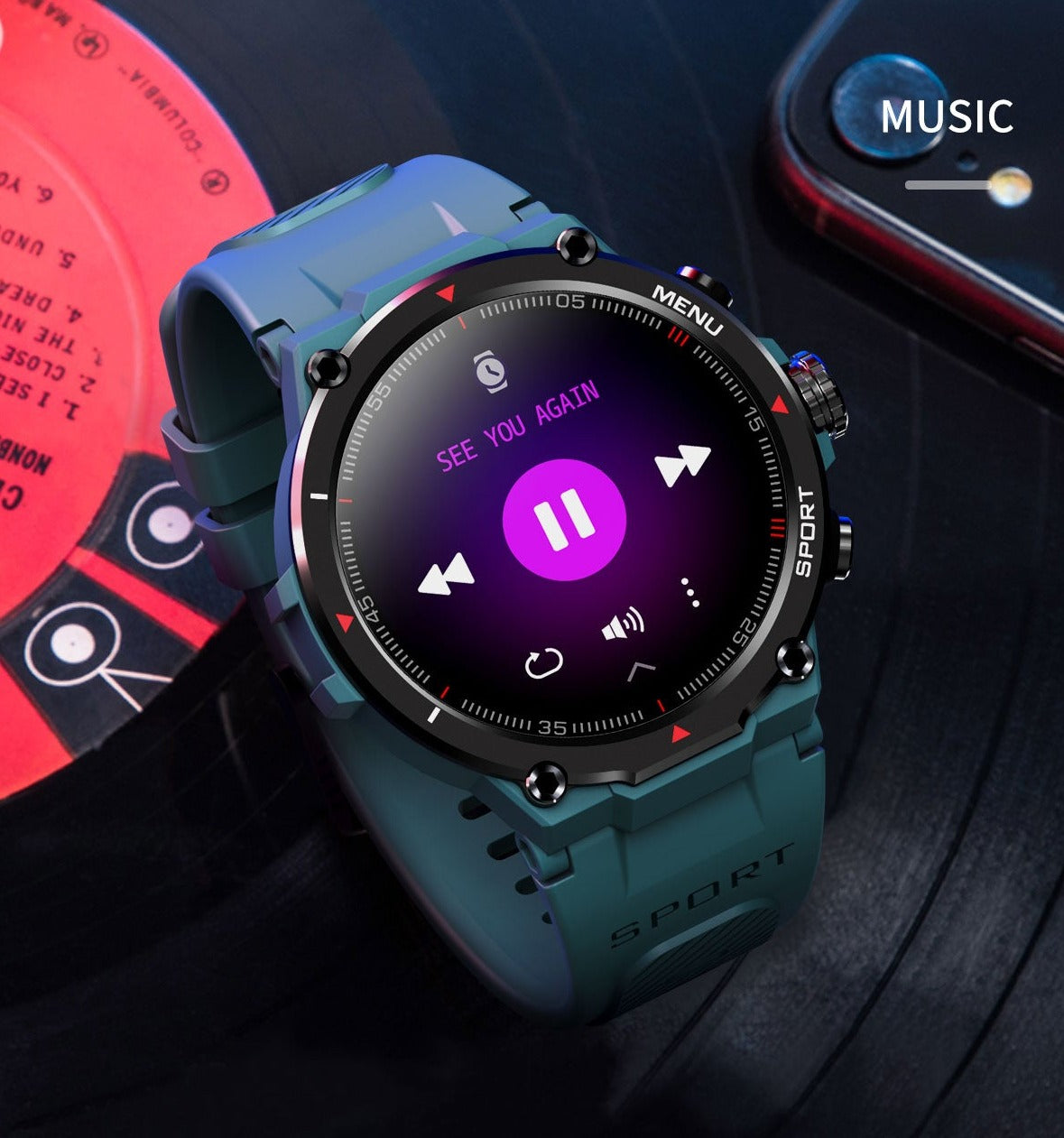 LIGE Sport Smartwatch IP67 Touchscreen Bluetooth Amoled