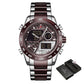 NAVIFORCE NF9171 Herren Militär Chronograph 3BAR Hardlex