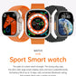 HANTOPER Ultra Max Herren Sport Smartwatch IWO Serie 8 2.2 Zoll Touchscreen IP68 Wasserdicht GPS Route Track