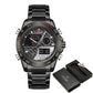 NAVIFORCE NF9171 Herren Militär Chronograph 3BAR Hardlex