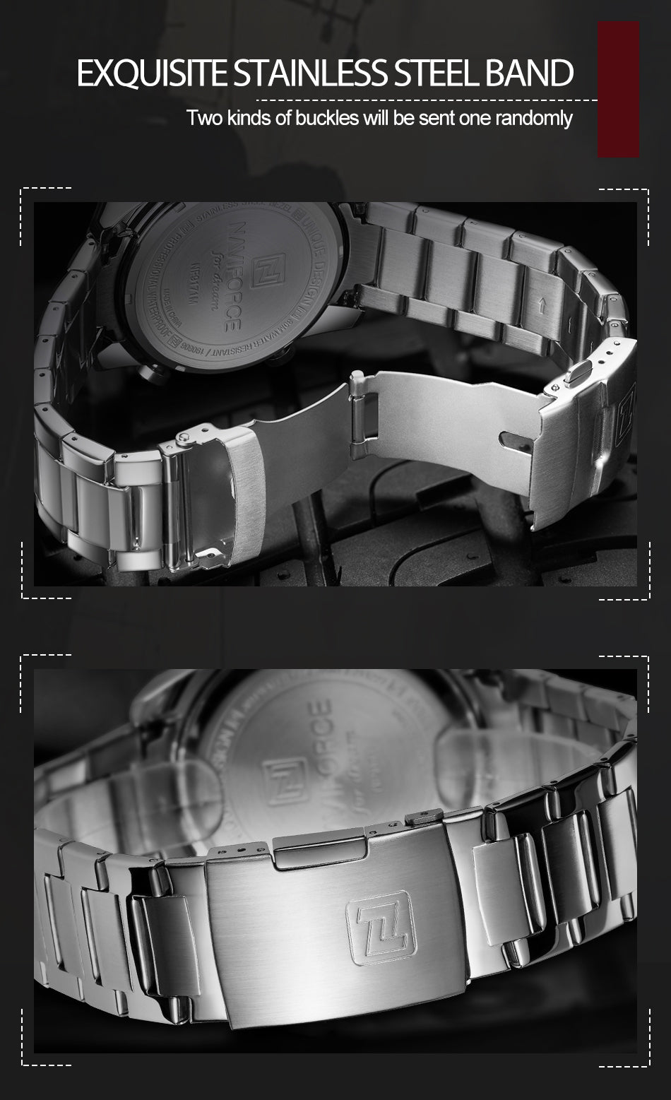 NAVIFORCE NF9171 Herren Militär Chronograph 3BAR Hardlex